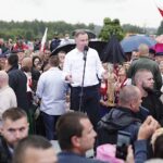 06.07.2020. Mniów. Wizyta prezydenta RP Andrzeja Dudy / Jarosław Kubalski / Radio Kielce