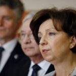 03.07.2020. Starachowice. Wizyta minister rodziny, pracy i polityki społecznej Marleny Maląg. Na zdjęciu: minister Marlena Maląg / Jarosław Kubalski / Radio Kielce