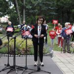 08.07.2020. Busko-Zdrój. Wizyta marszałek Sejmu Elżbiety Witek / Jarosław Kubalski / Radio Kielce