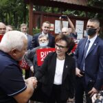 08.07.2020. Busko-Zdrój. Wizyta marszałek Sejmu Elżbiety Witek / Jarosław Kubalski / Radio Kielce