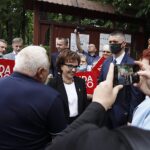 08.07.2020. Busko-Zdrój. Wizyta marszałek Sejmu Elżbiety Witek / Jarosław Kubalski / Radio Kielce