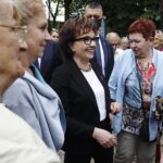 08.07.2020. Busko-Zdrój. Wizyta marszałek Sejmu Elżbiety Witek / Jarosław Kubalski / Radio Kielce