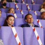 29.07.2020 Warszawa. Inauguracja projektu Przestrzenie Sztuki. Na zdjęciu (od lewej): Elżbieta Pańtak - dyrektor KTT i Grzegorz Pańtak - wicedyrektor KTT / Jarosław Kubalski / Radio Kielce