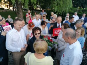 01.07.2020. Pińczów. Marszałek Sejmu RP - Elżbieta Witek w Pińczowie / Marta Gajda / Radio Kielce