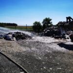 05.07.2020. Dobrowoda. Pożar składowiska odpadów komunalnych / KP PSP Busko-Zdrój