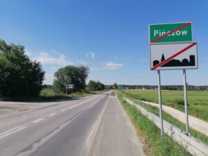 22.07.2020 Pińczów. Droga wojewódzka nr 766 biegnąca z Pińczowa do Skrzypiowa / Marta Gajda / Radio Kielce