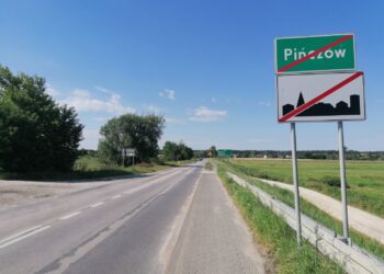 22.07.2020 Pińczów. Droga wojewódzka nr 766 biegnąca z Pińczowa do Skrzypiowa / Marta Gajda / Radio Kielce