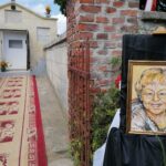 24.07.2020 Gorzków gm. Kazimierza Wielka. Pogrzeb Krystyny Dobrzańskiej-Sobierajskiej, córki mjr Henryka Dobrzańskiego “Hubala” / Marta Gajda / Radio Kielce