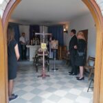 24.07.2020 Gorzków gm. Kazimierza Wielka. Pogrzeb Krystyny Dobrzańskiej-Sobierajskiej, córki mjr Henryka Dobrzańskiego “Hubala” / Marta Gajda / Radio Kielce