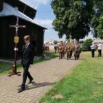 24.07.2020 Gorzków gm. Kazimierza Wielka. Pogrzeb Krystyny Dobrzańskiej-Sobierajskiej, córki mjr Henryka Dobrzańskiego “Hubala” / Marta Gajda / Radio Kielce