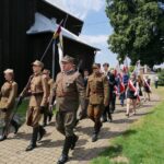 24.07.2020 Gorzków gm. Kazimierza Wielka. Pogrzeb Krystyny Dobrzańskiej-Sobierajskiej, córki mjr Henryka Dobrzańskiego “Hubala” / Marta Gajda / Radio Kielce