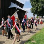 24.07.2020 Gorzków gm. Kazimierza Wielka. Pogrzeb Krystyny Dobrzańskiej-Sobierajskiej, córki mjr Henryka Dobrzańskiego “Hubala” / Marta Gajda / Radio Kielce