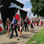 24.07.2020 Gorzków gm. Kazimierza Wielka. Pogrzeb Krystyny Dobrzańskiej-Sobierajskiej, córki mjr Henryka Dobrzańskiego “Hubala” / Marta Gajda / Radio Kielce