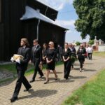 24.07.2020 Gorzków gm. Kazimierza Wielka. Pogrzeb Krystyny Dobrzańskiej-Sobierajskiej, córki mjr Henryka Dobrzańskiego “Hubala” / Marta Gajda / Radio Kielce