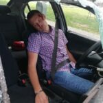 31.07.2020. Morawica. Zdjęcia z planu filmowego. Na zdjęciu: Mariusz Bednarski - Wydział Ruchu Drogowego Komendy Wojewódzkiej Policji w Kielcach / Dorota Klusek / Radio Kielce