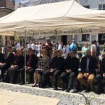 04.07.2020. Sandomierz. Otwarcie wystawy z okazji 450. rocznicy podpisania Zgody Sandomierskiej / Grażyna Szlęzak-Wójcik / Radio Kielce