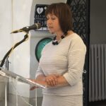 04.07.2020. Sandomierz. Otwarcie wystawy z okazji 450. rocznicy podpisania Zgody Sandomierskiej. Na zdjęciu: Urszula Stępień - kustosz Muzeum Diecezjalnego w Sandomierzu / Grażyna Szlęzak-Wójcik / Radio Kielce