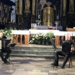 12.07.2020. Sandomierz.  II letni Festiwal Muzyki Sakralnej „Ucho Igielne”. Harmonium Duo  Iwo Jedynecki i  Hubert Giziewski. / Grażyna-Szlęzak-Wójcik / Radio Kielce