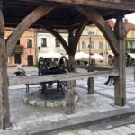 18.07.2020. Sandomierz. Turyści. Na zdjęciu: Sylwia Kotowska z córką Martą - turystki z Łodzi / Grażyna-Szlęzak-Wójcik / Radio Kielce