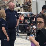 21.07.2020 Sandomierz. Plan filmu „Ojciec Mateusz” / Grażyna Szlęzak-Wójcik / Radio Kielce