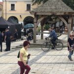 21.07.2020 Sandomierz. Plan filmu „Ojciec Mateusz” / Grażyna Szlęzak-Wójcik / Radio Kielce