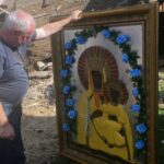 Wiązownica Mała, gmina Staszów. Prace przy kapliczce / Jacek Piwowarski