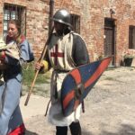 28.07.2020. Sandomierz. Plan zdjęciowy reportażu o Henryku Sandomierskim i Templariuszach / Grażyna Szlęzak-Wójcik / Radio Kielce