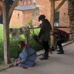 28.07.2020. Sandomierz. Plan zdjęciowy reportażu o Henryku Sandomierskim i Templariuszach / Grażyna Szlęzak-Wójcik / Radio Kielce