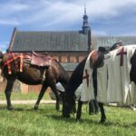 28.07.2020. Sandomierz. Plan zdjęciowy reportażu o Henryku Sandomierskim i Templariuszach / Grażyna Szlęzak-Wójcik / Radio Kielce