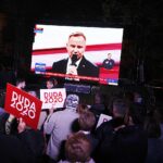 06.07.2020. Końskie. Rynek. Debata prezydencka / Jarosław Kubalski / Radio Kielce