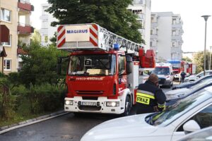 12.07.2020 Kielce. Pożar w bloku przy ul. Jagiełły / Jarosław Kubalski / Radio Kielce