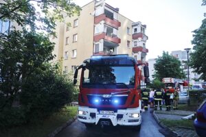 12.07.2020 Kielce. Pożar w bloku przy ul. Jagiełły / Jarosław Kubalski / Radio Kielce