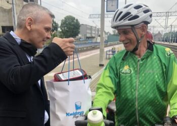 Z Andrzejem Wagnerem spotkał się wiceburmistrz Kwidzyna Piotr Widz / UM Kwidzyn