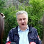 17.07.2020. Kielce. Ścieżka edukacyjna na Kadzielni. Na zdjęciu: Robert Biernacki / Faustyna Terelak / Radio Kielce