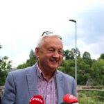 17.07.2020. Kielce. Ścieżka edukacyjna na Kadzielni. Na zdjęciu: Stanisław Kapuściński – brat Jerzego Kapuścińskiego / Faustyna Terelak / Radio Kielce