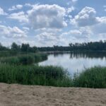 05.07.2020. Lipowica. Rewitalizacja otoczenia zbiornika wodnego / Monika Miller / Radio Kielce