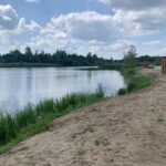 05.07.2020. Lipowica. Rewitalizacja otoczenia zbiornika wodnego / Monika Miller / Radio Kielce