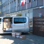 15.07.2020. Kielce. Pomoc od zarządu województwa świętokrzyskiego dla mieszkańców Ukrainy / Magdalena Blicharska / Radio Kielce