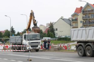 27.07.2020. Kielce. Utrudnienia na ul. Warszawskiej / Magdalena Blicharska / Radio Kielce