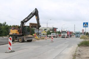 29.07.2020. Kielce. Modernizacja skrzyżowania ulicy Witosa z drogą do piekarni / Magdalena Blicharska / Radio Kielce