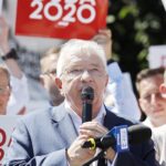 01.07.2020 Kielce. Marszałek Sejmu Elżbieta Witek spotkała się z kielczanami. Poseł Krzysztof Lipiec. / Jarosław Kubalski / Radio Kielce