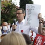 09.07.2020 Jędrzejów. Wizyta premiera Mateusza Morawieckiego. Na zdjęciu: premier Mateusz Morawiecki / Jarosław Kubalski / Radio Kielce