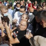 09.07.2020 Jędrzejów. Wizyta premiera Mateusza Morawieckiego. Na zdjęciu (w środku): premier Mateusz Morawiecki / Jarosław Kubalski / Radio Kielce