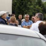 12.07.2020 Kielce. Protest mieszkańców przeciwko postawieniu masztu telefonii komórkowej przy ulicy Zagórskiej / Jarosław Kubalski / Radio Kielce