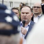 13.07.2020 Kielce. Prawo i Sprawiedliwość dziękuje za wybór Andrzeja Dudy na prezydenta RP. Poseł Marek Kwitek / Jarosław Kubalski / Radio Kielce