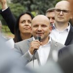13.07.2020 Kielce. Prawo i Sprawiedliwość dziękuje za wybór Andrzeja Dudy na prezydenta RP. Poseł Mariusz Gosek / Jarosław Kubalski / Radio Kielce