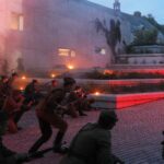 30.07.2020 Kielce. Wzgórze Zamkowe. Inscenizacja upamiętniająca rozbicie więzienia UB przy ulicy Zamkowej / Jarosław Kubalski / Radio Kielce