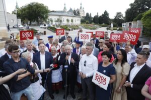 10.07.2020 Kielce. Podsumowanie przez Prawo i Sprawiedliwość kampanii wyborczej Andrzeja Dudy / Jarosław Kubalski / Radio Kielce