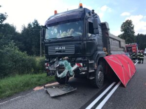 Lasków, gmina Jędrzejów. Wypadek drogowy / KPP Jędrzejów