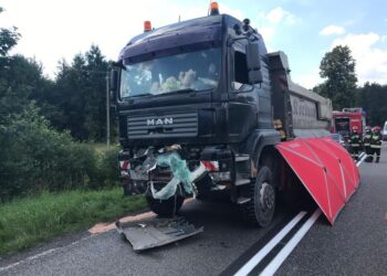 Lasków, gmina Jędrzejów. Wypadek drogowy / KPP Jędrzejów